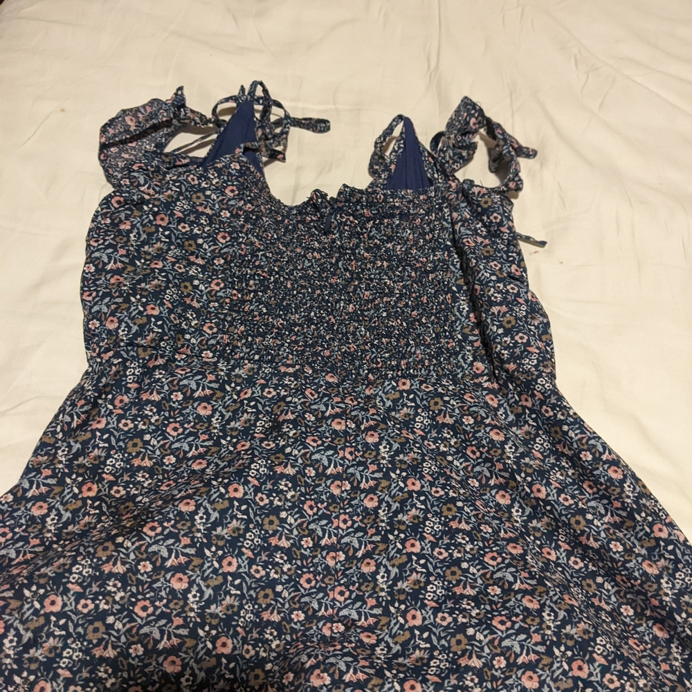 Floral Dress Tiered Midi Cotton Ruffle - Picture 5 of 5